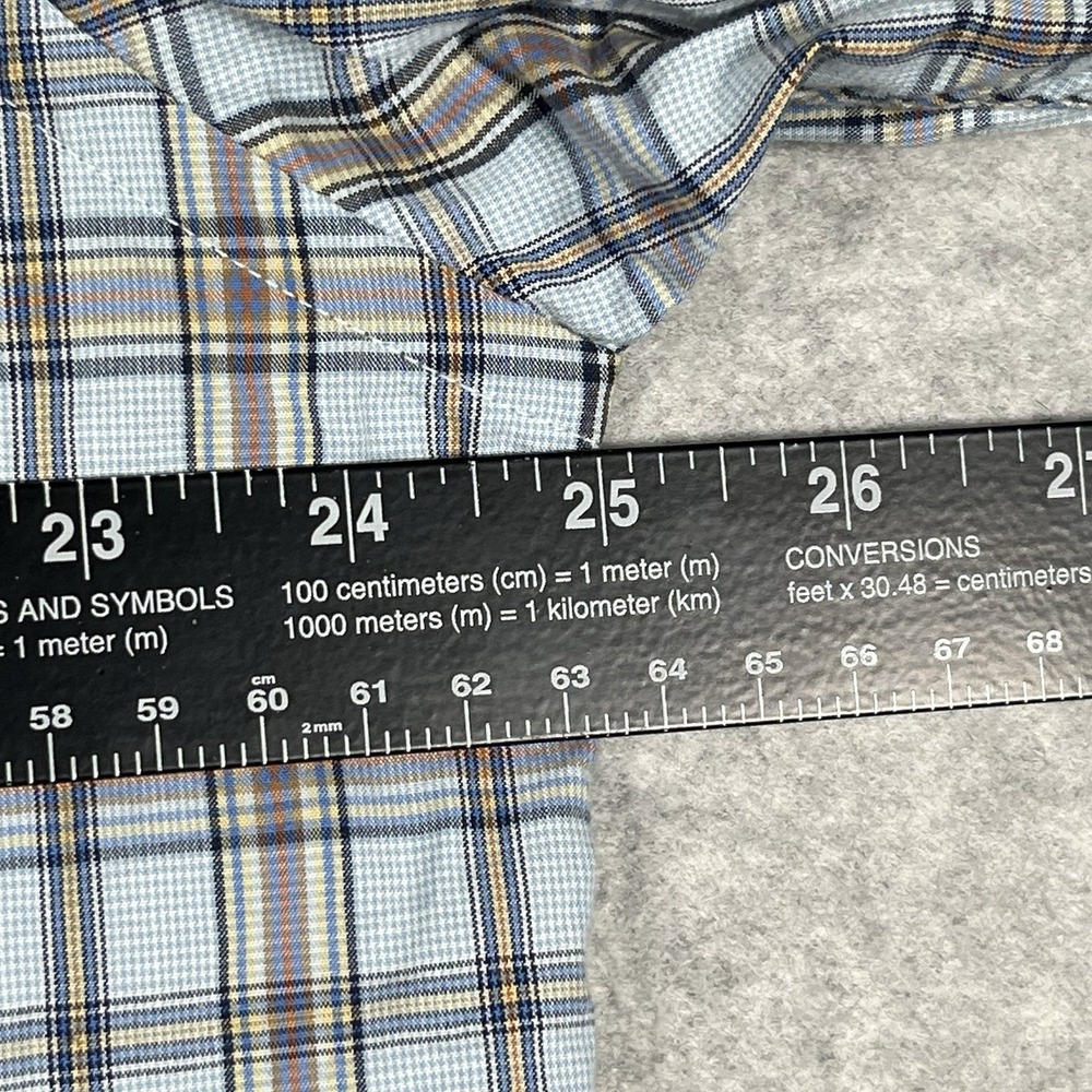 Alan Flusser Shirt XL Colorful Plaid Casual Cotton Button Up Long Sleeve Mens - Picture 7 of 9